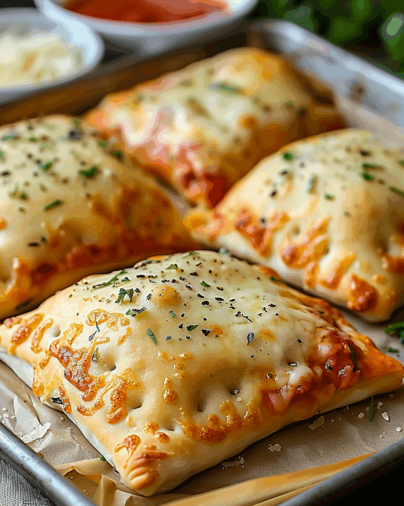 Homemade Easy Cheesy Pizza Pockets