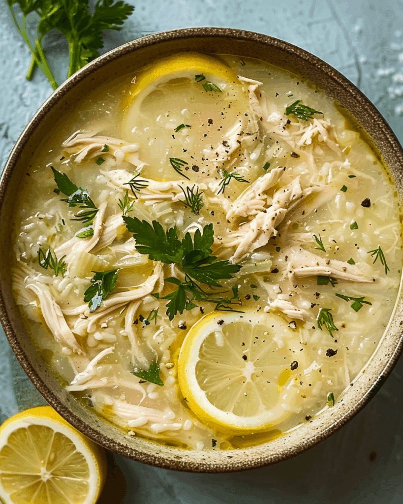 Greek Lemon Chicken Soup