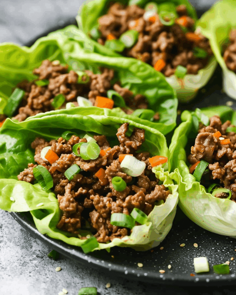 Ground Beef Lettuce Wraps