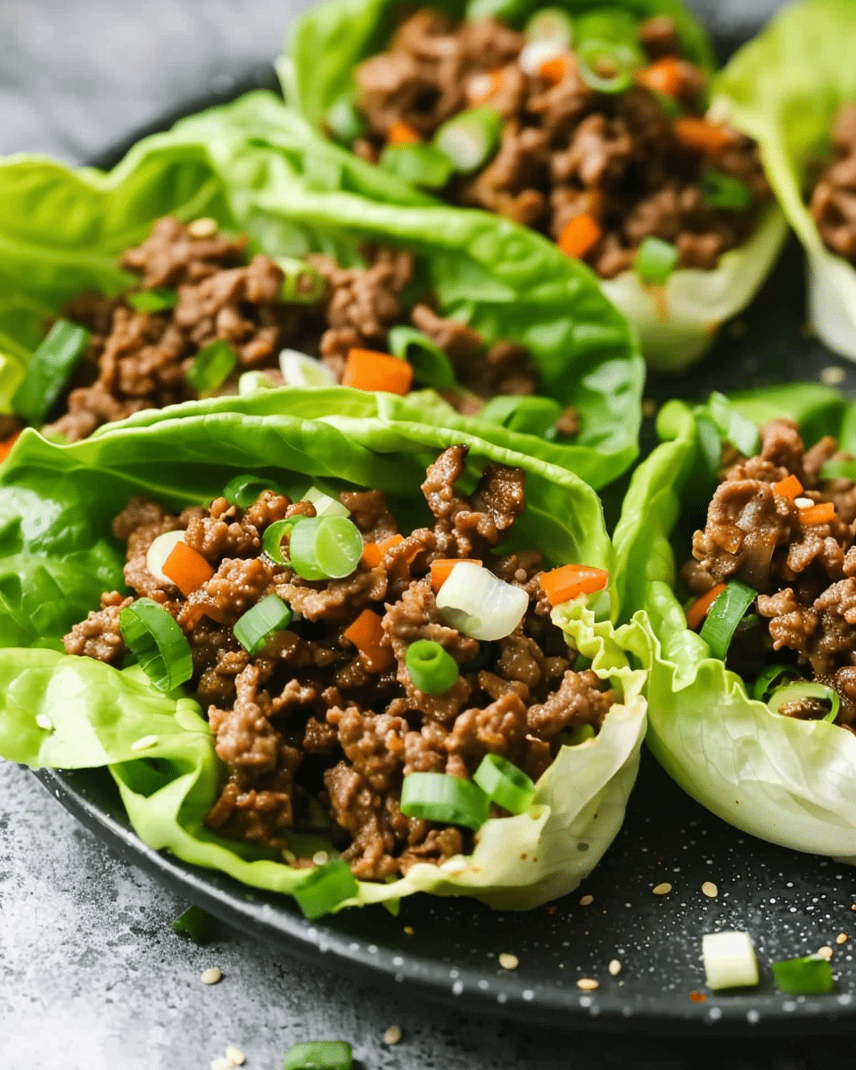 Ground Beef Lettuce Wraps