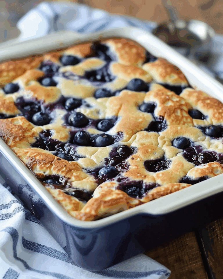 Blueberry Buttermilk Pancake Casserole