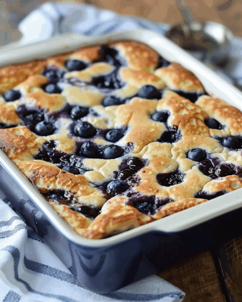 Blueberry Buttermilk Pancake Casserole