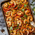 Sheet Pan Shrimp Fajitas