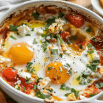Baked Feta Eggs