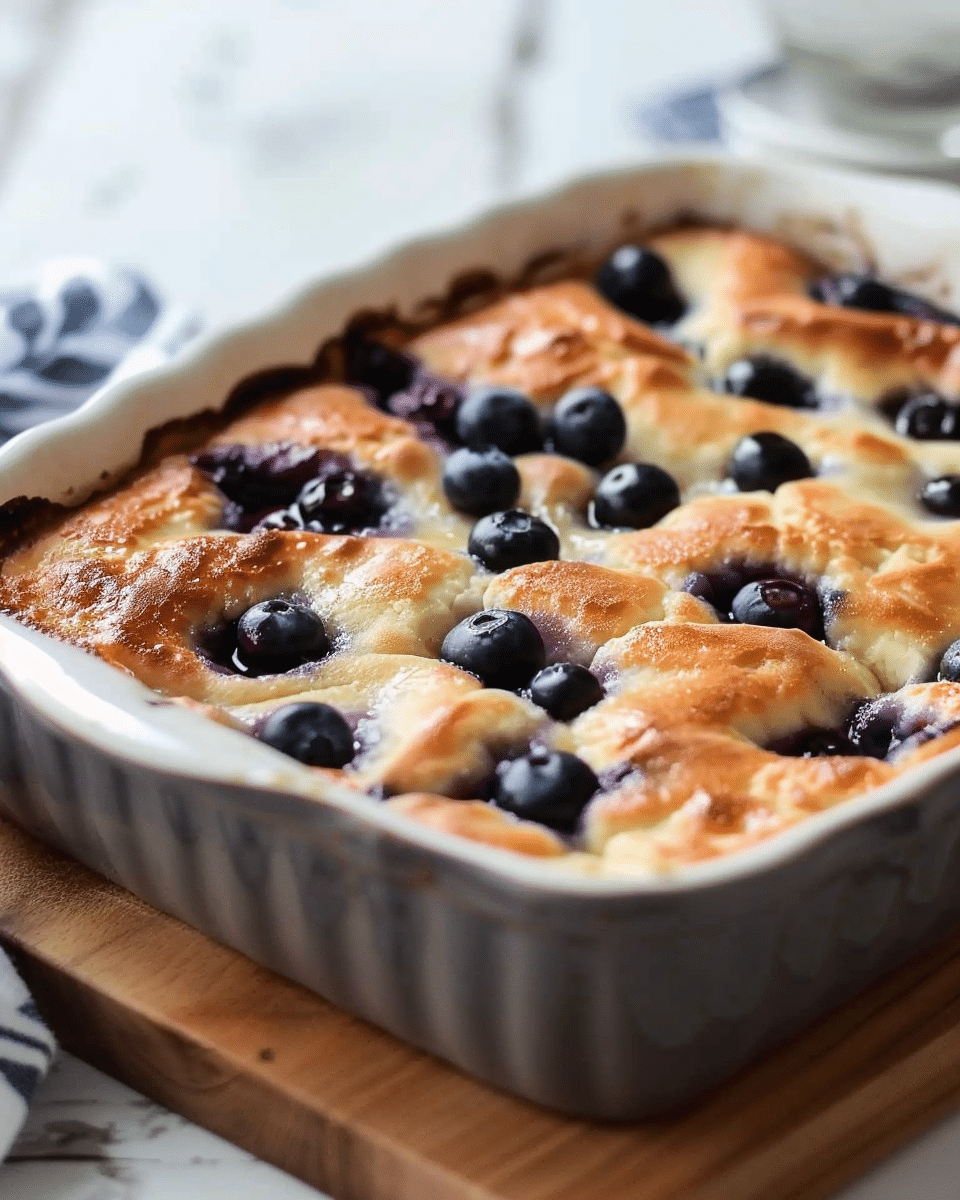 Blueberry Buttermilk Pancake Casserole
