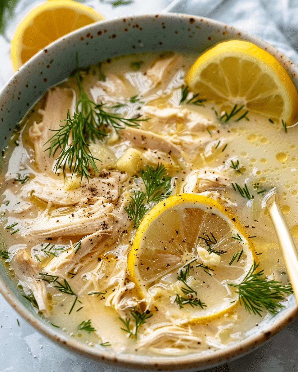 Greek Lemon Chicken Soup