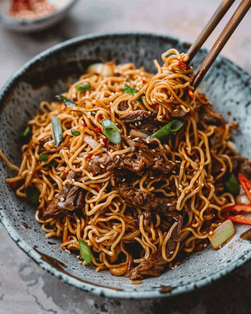 Hoisin Beef Noodles