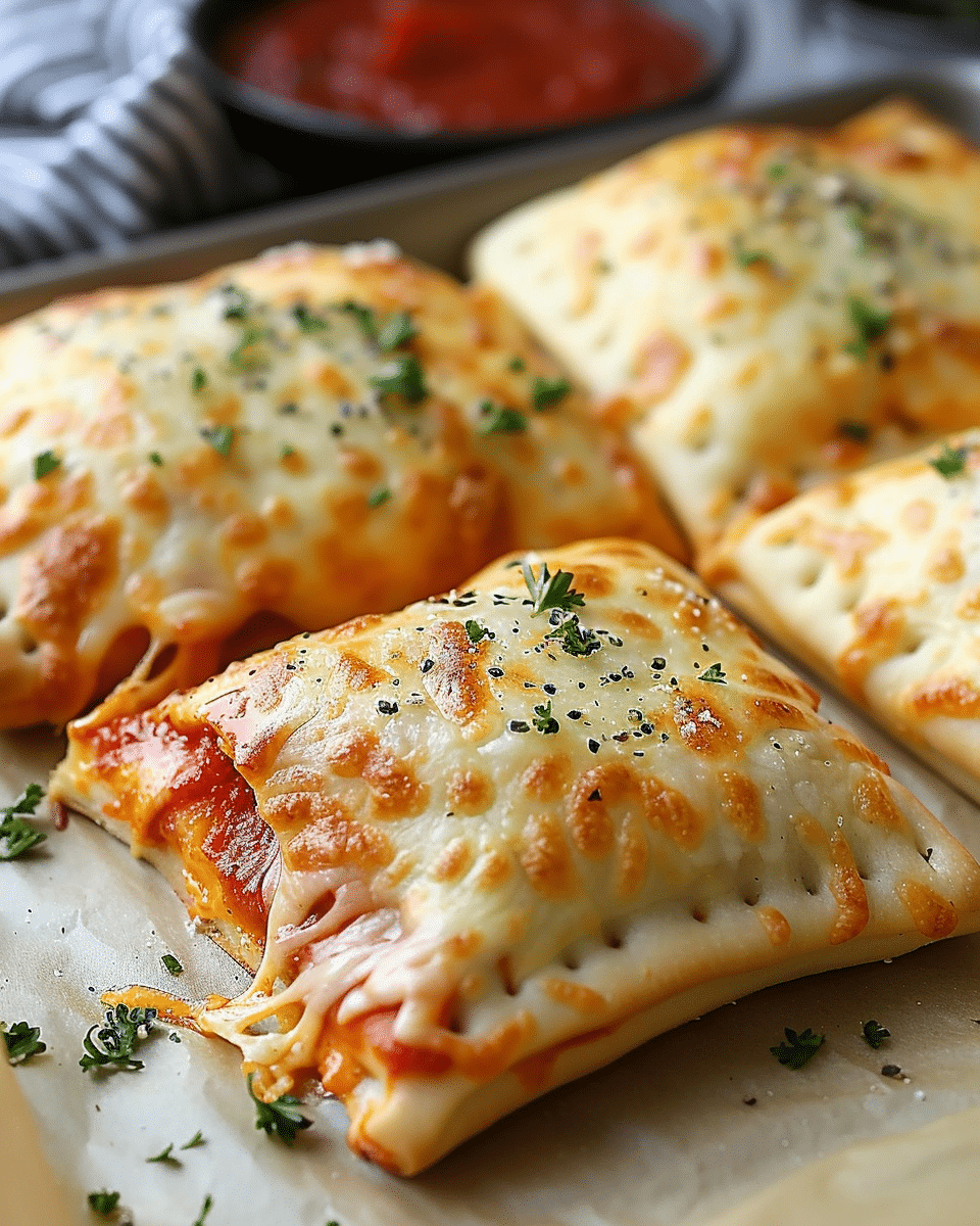 Homemade Easy Cheesy Pizza Pockets