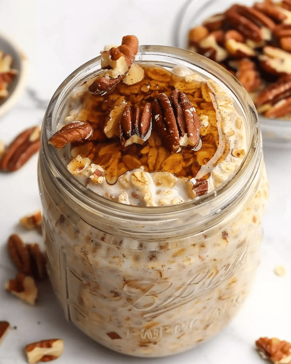Maple Pecan Overnight Oats