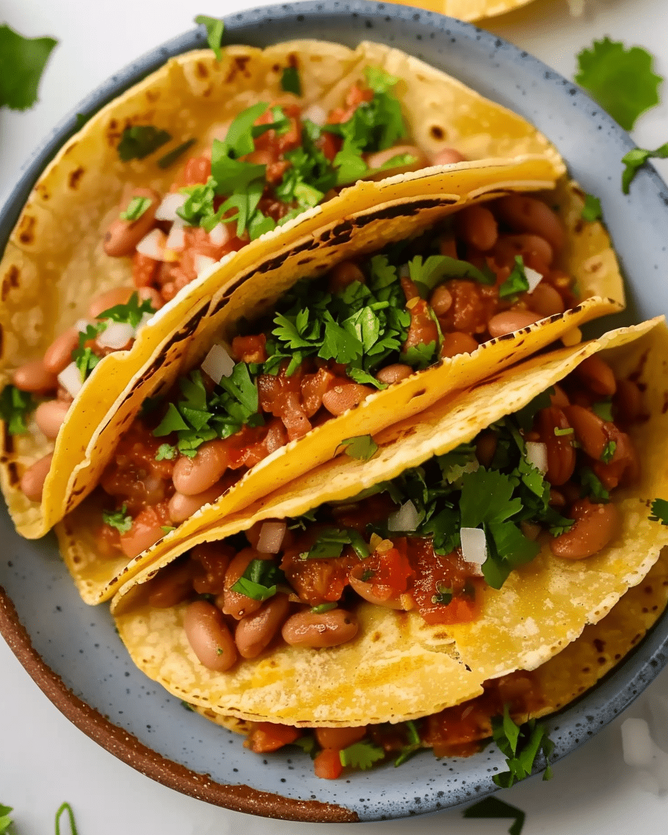 Crispy Pinto Bean Tacos
