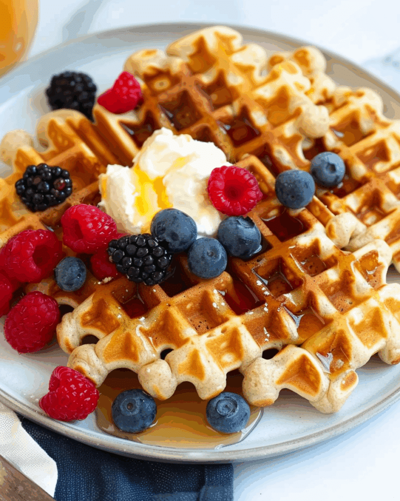 Cottage Cheese Cloud Waffles