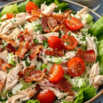 Chicken Salad with Lettuce and Tomato