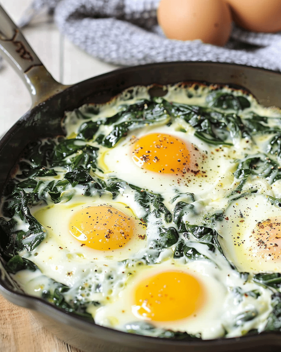 Baked Eggs Florentine