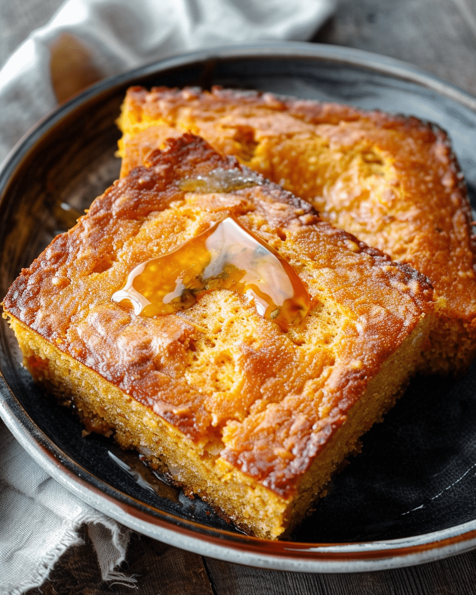 Honey Butter Sweet Potato Cornbread