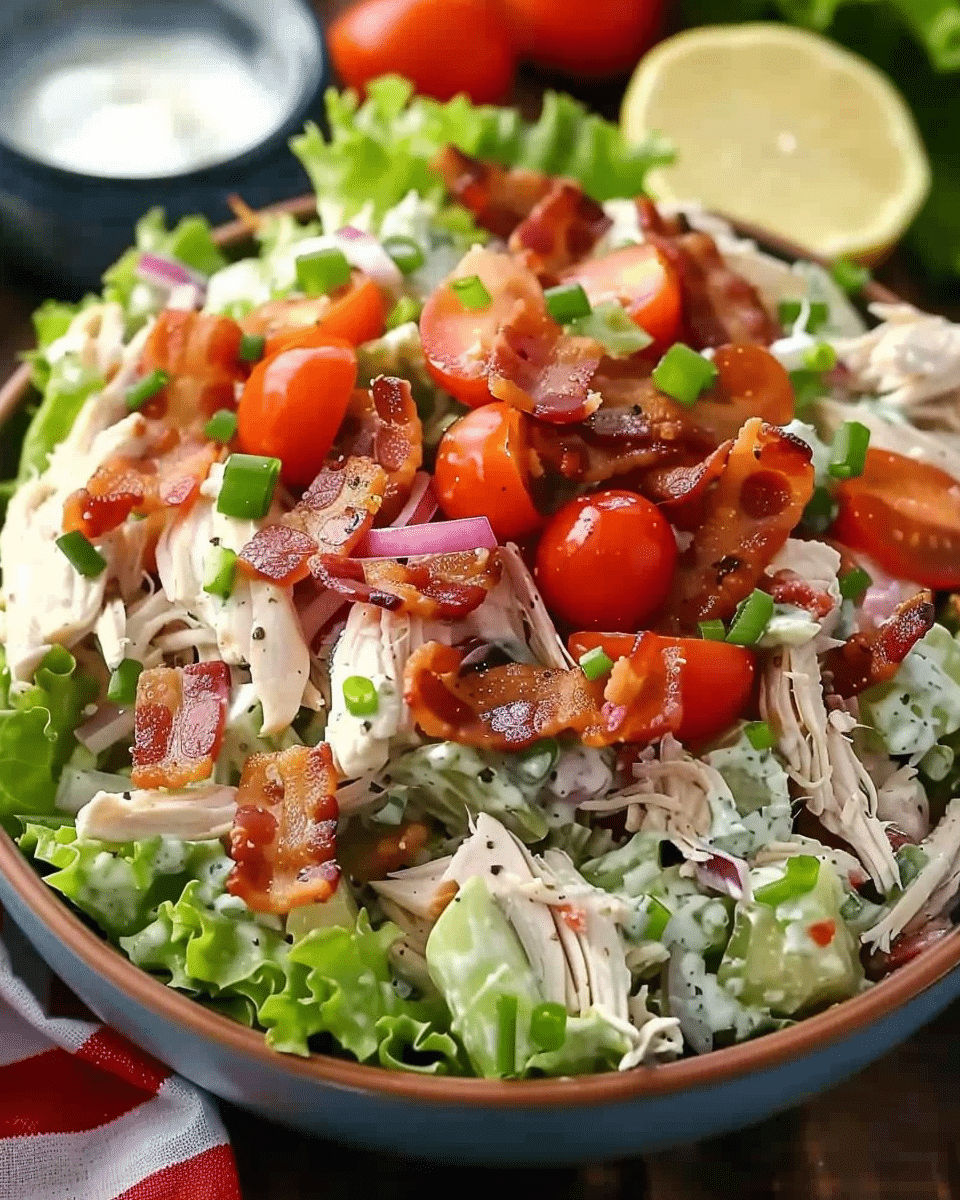 Chicken Salad with Lettuce and Tomato