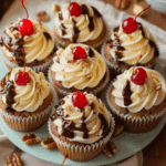 Homemade Banana Split Cupcakes