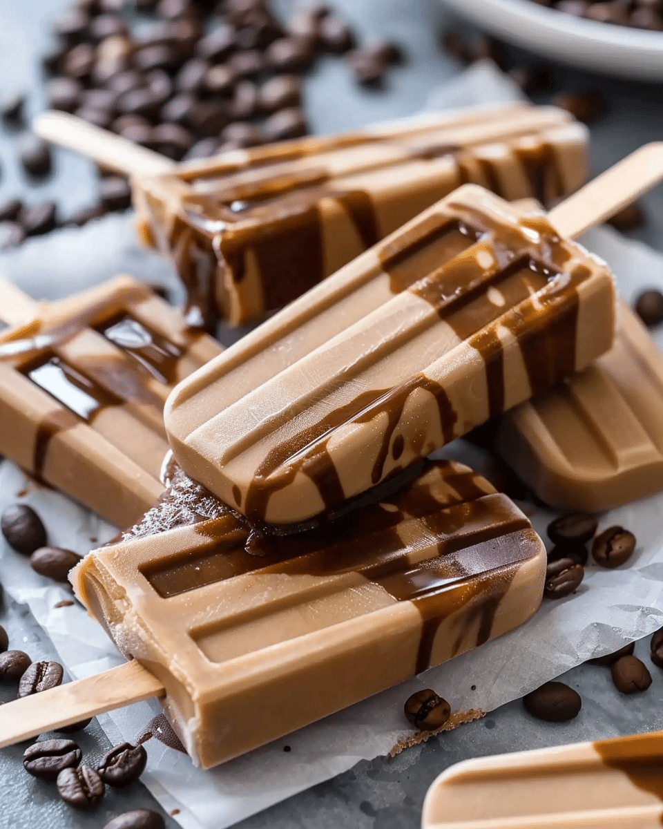 Vanilla Cold Brew Coffee Popsicles