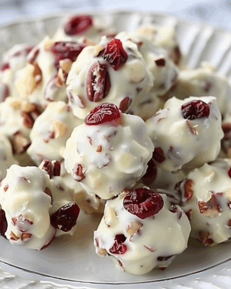 White Chocolate Cranberry Pecan Clusters