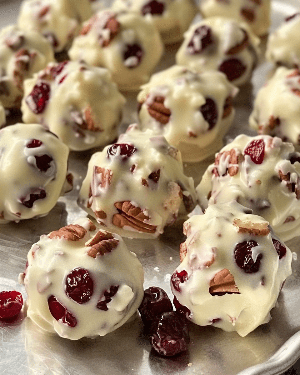 White Chocolate Cranberry Pecan Clusters