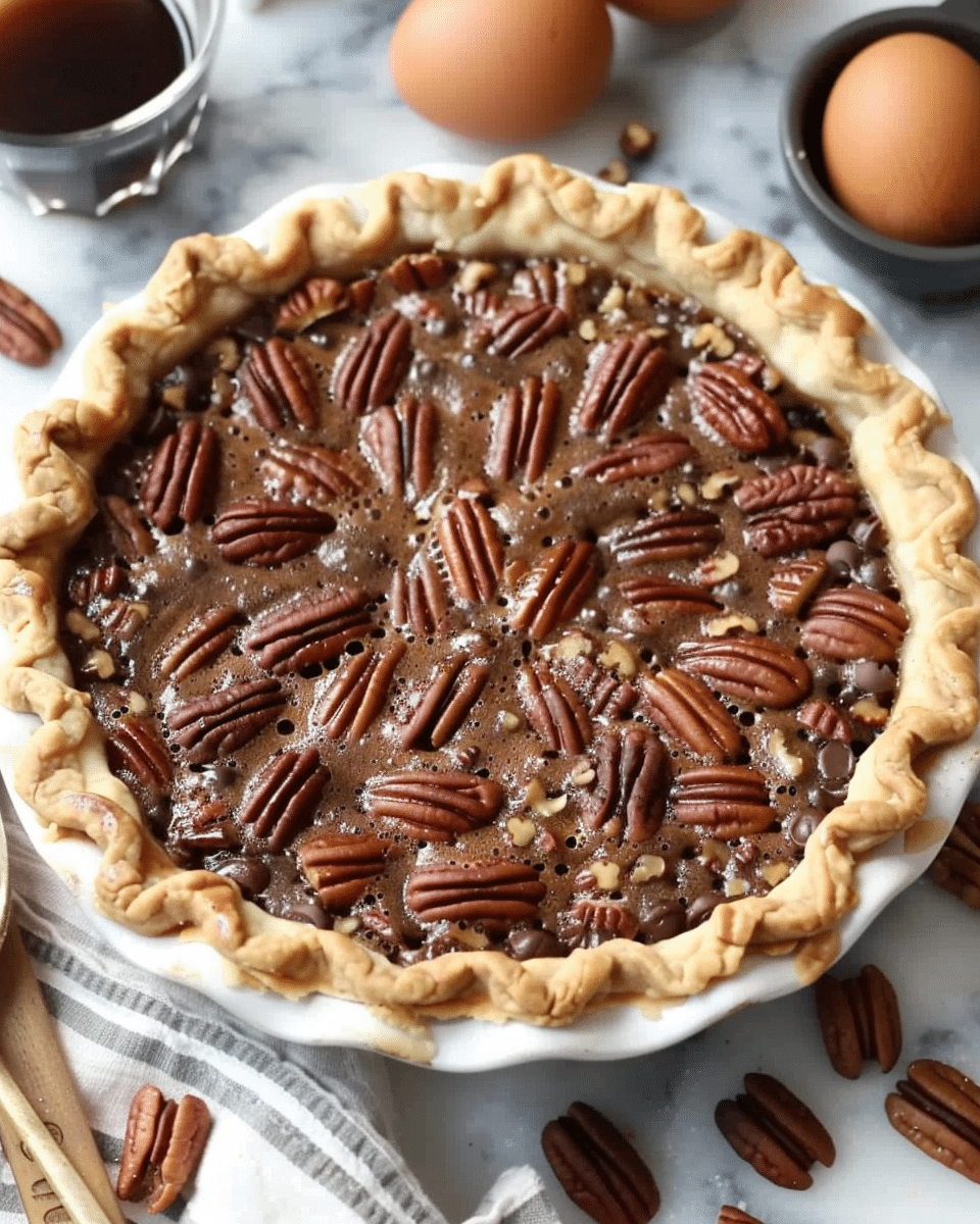 Irresistible Texas Chocolate Pecan Pie