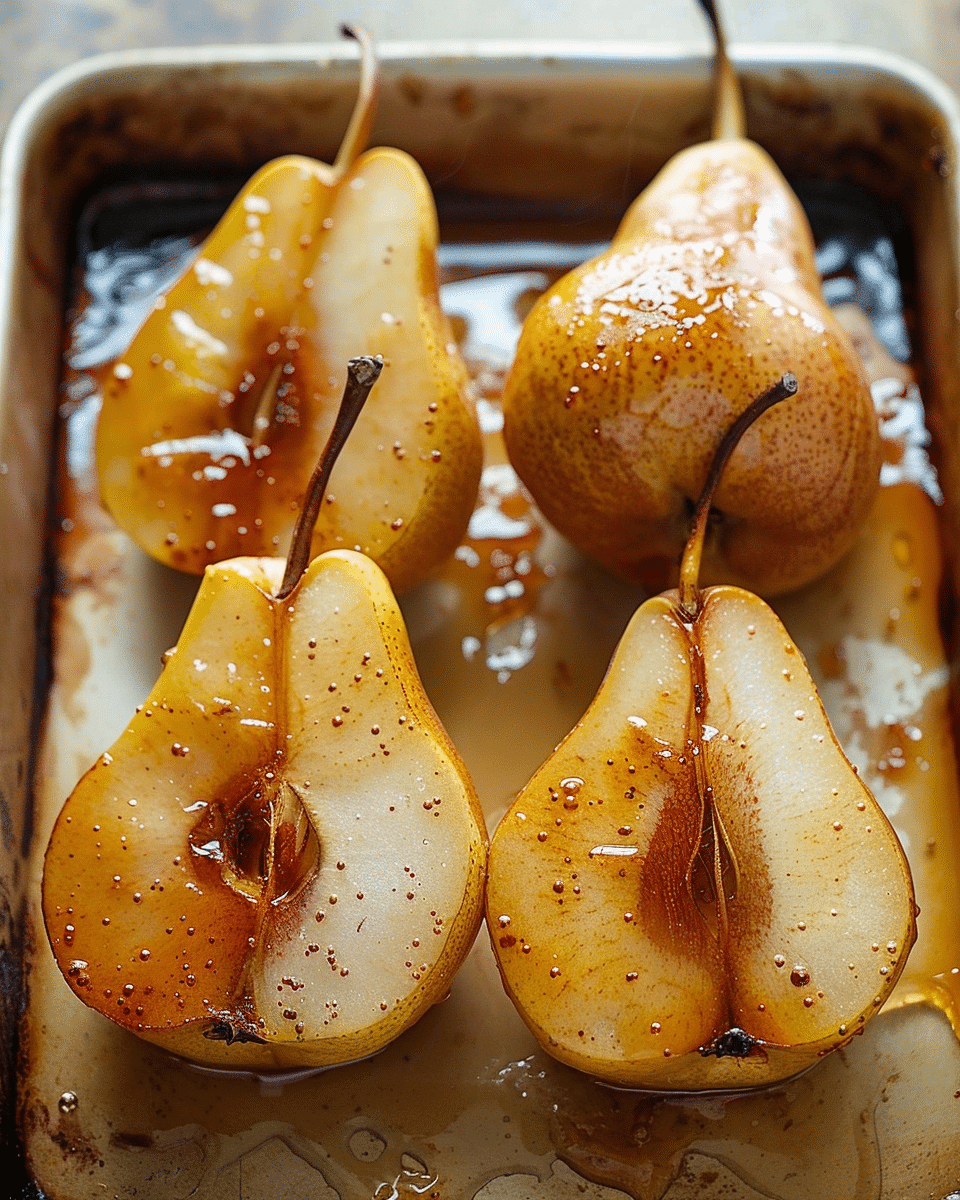 Roasted Maple Pears