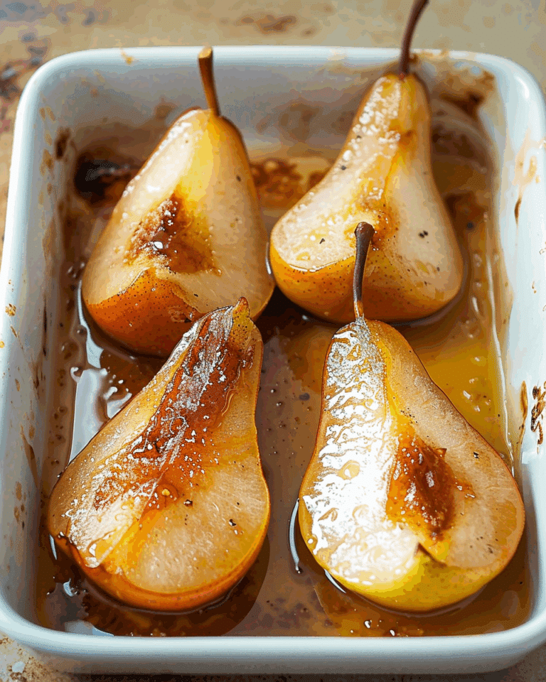 Roasted Maple Pears
