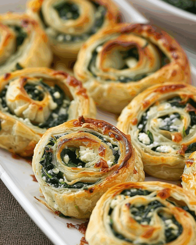 Spinach Feta Pinwheels