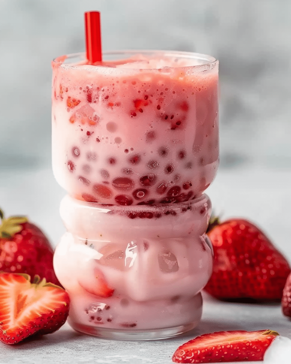 Strawberry Bubble Milk Tea