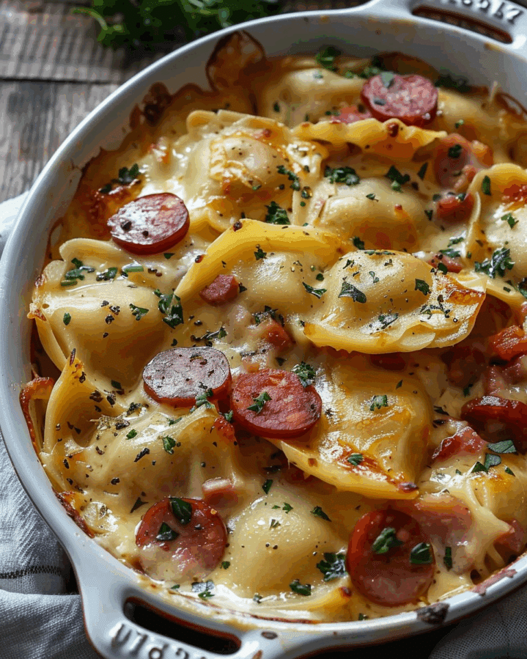 The Best Crockpot Pierogi Casserole
