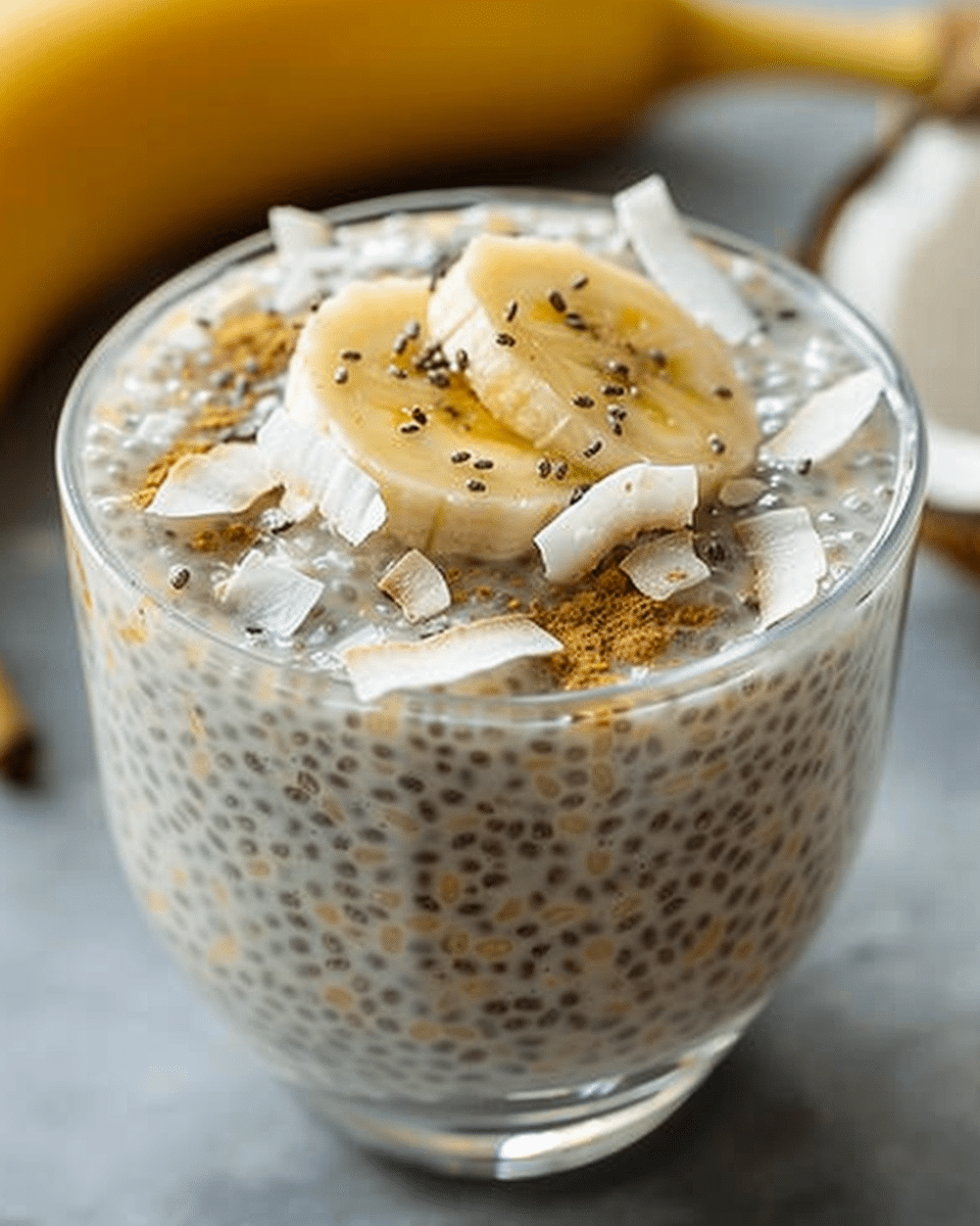 Banana Coconut Chia Pudding