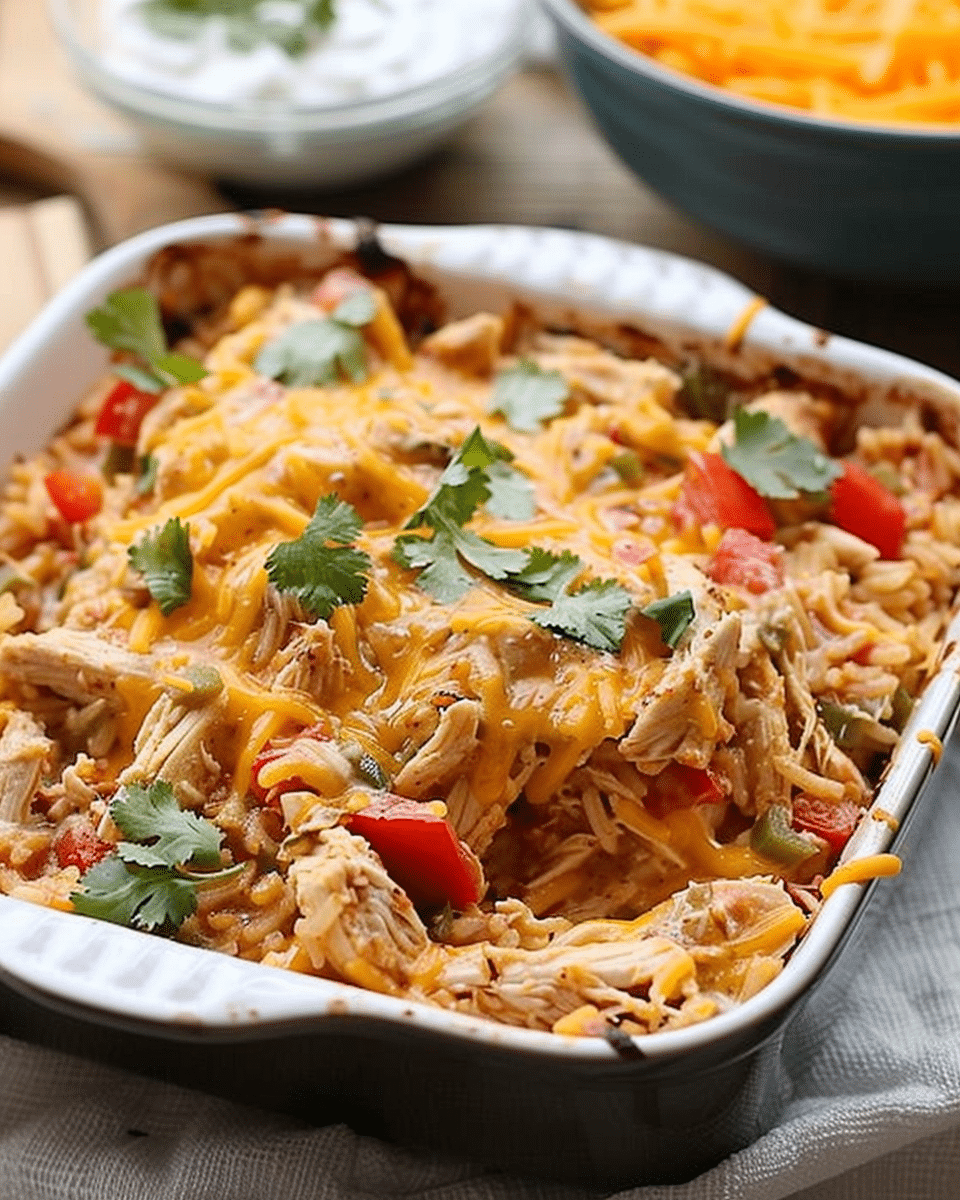 Fajita Chicken Casserole