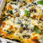 Chicken, Mushroom, and Spinach Lasagna