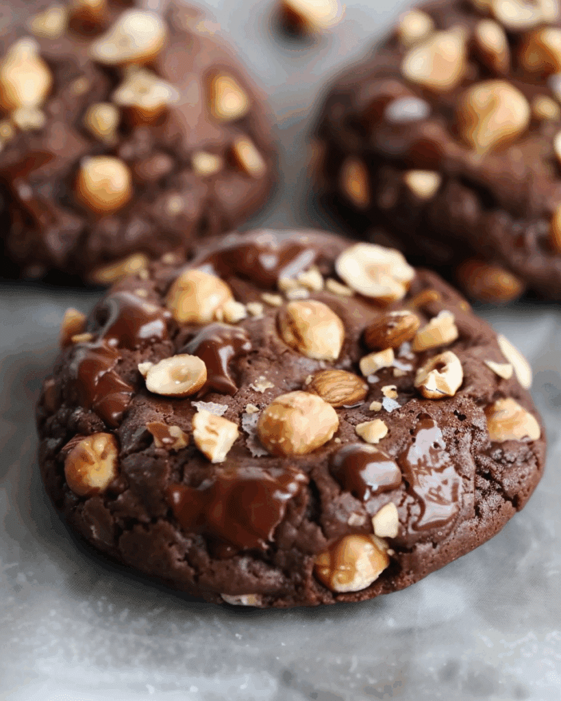 Chocolate Hazelnut Crunch Cookies
