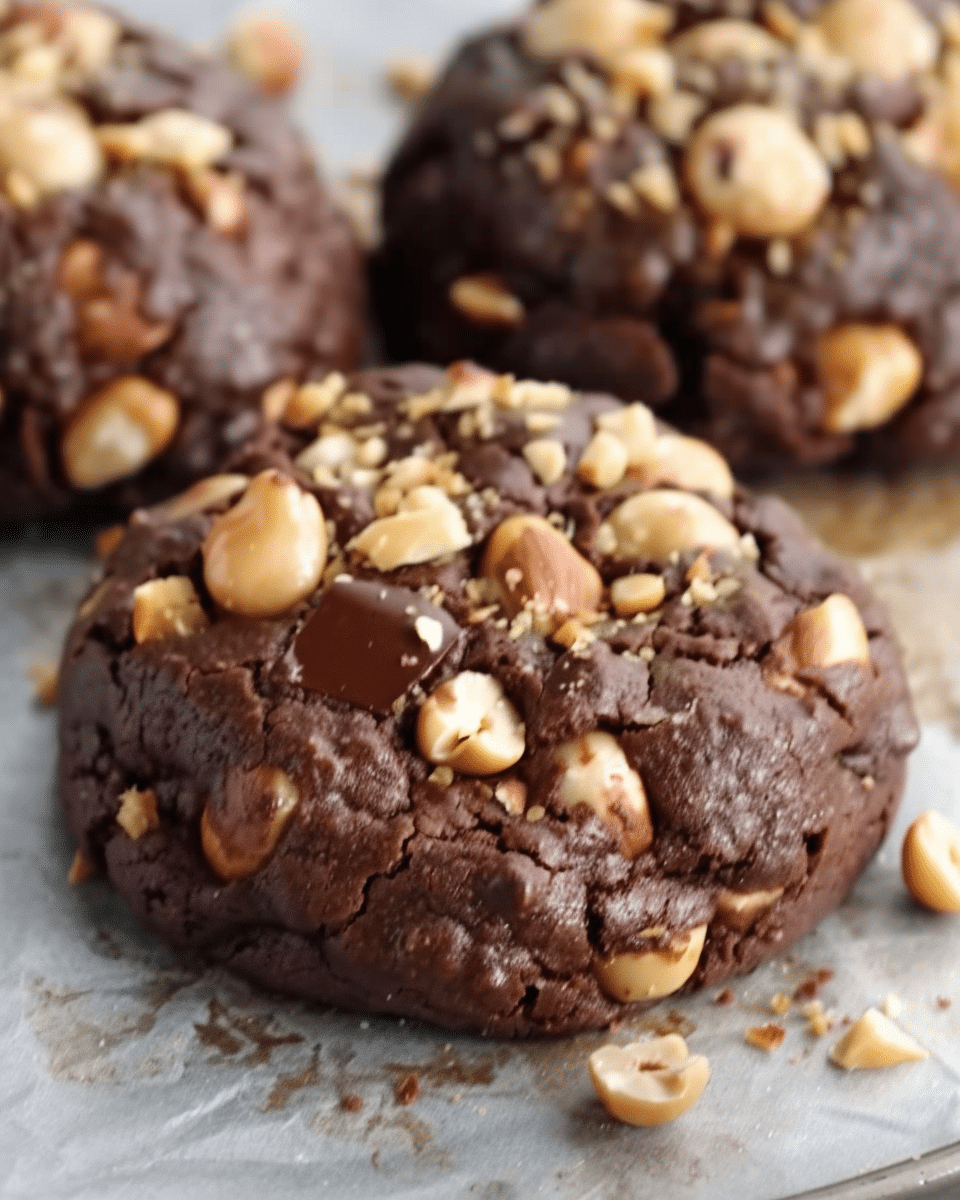 Chocolate Hazelnut Crunch Cookies