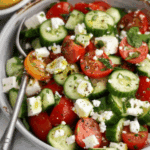 Greek Cucumber Tomato Feta Salad