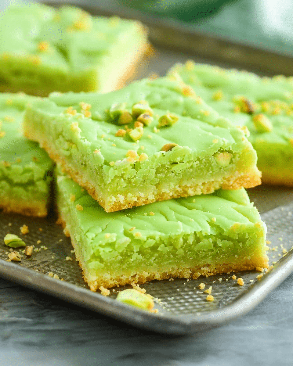 Pistachio Cookie Bars
