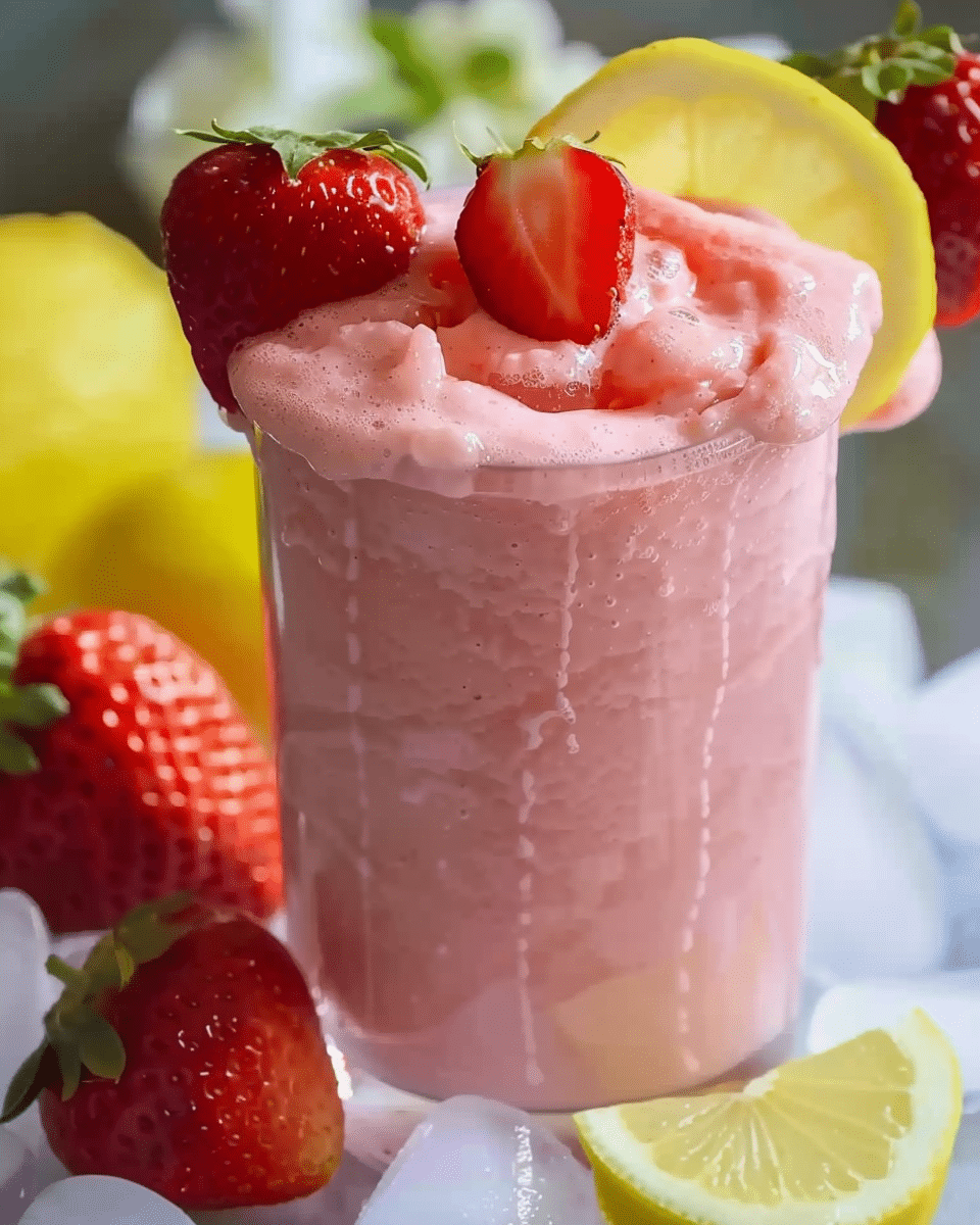 Strawberry Frosted Lemonade