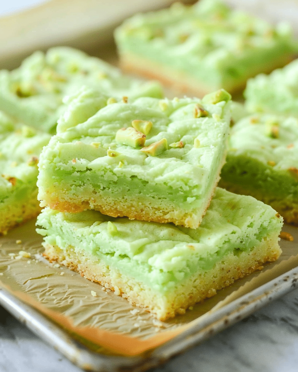 Pistachio Cookie Bars