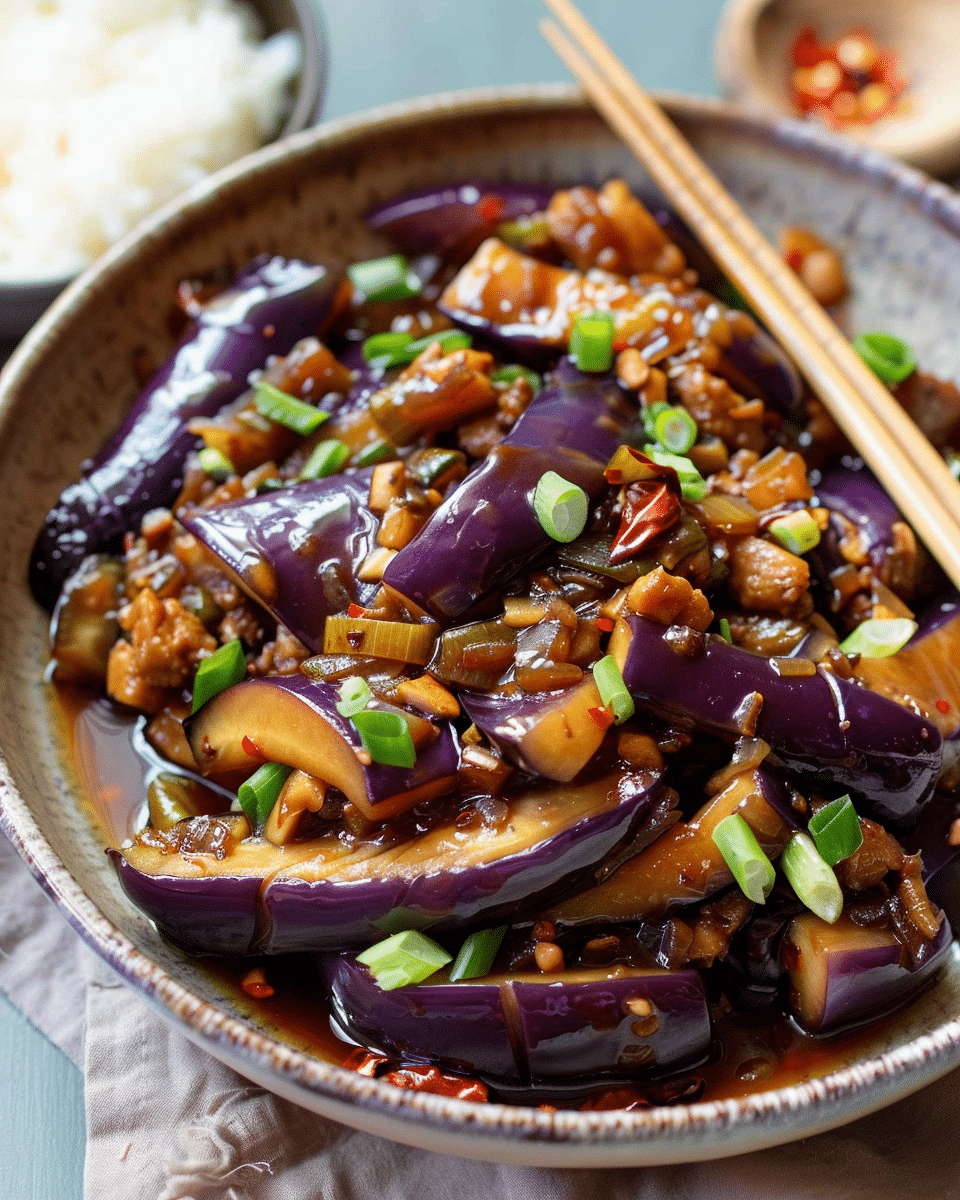 Chinese Eggplant with Garlic Sauce