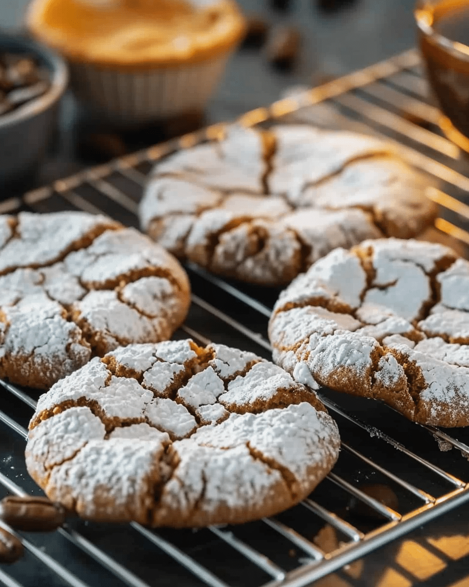 Cinnamon Coffee Crinkles