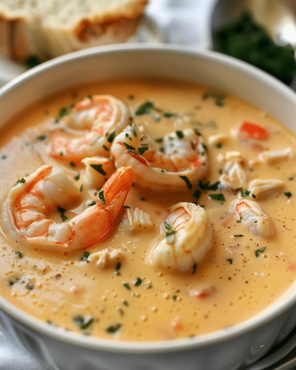 Creamy Crab and Shrimp Seafood Bisque