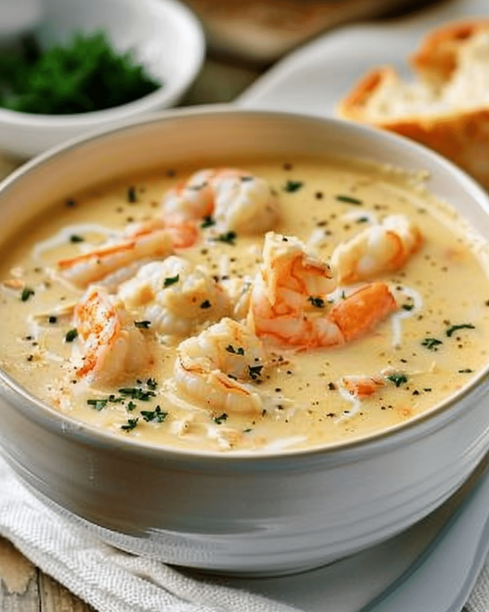 Creamy Crab and Shrimp Seafood Bisque