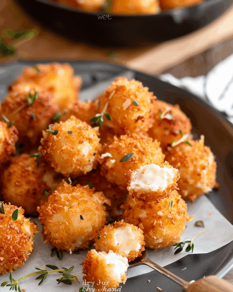 Crispy Fried Goat Cheese Balls