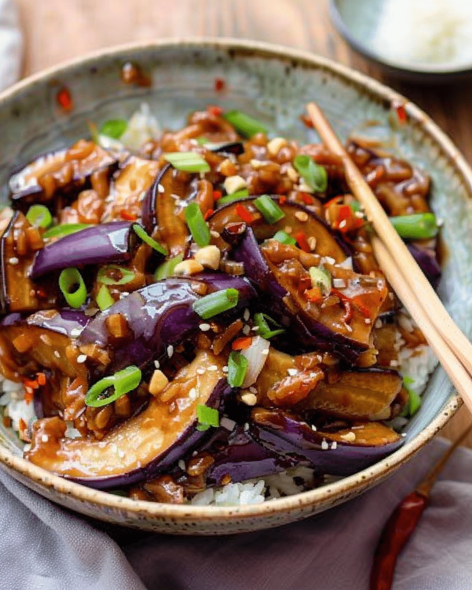 Chinese Eggplant with Garlic Sauce