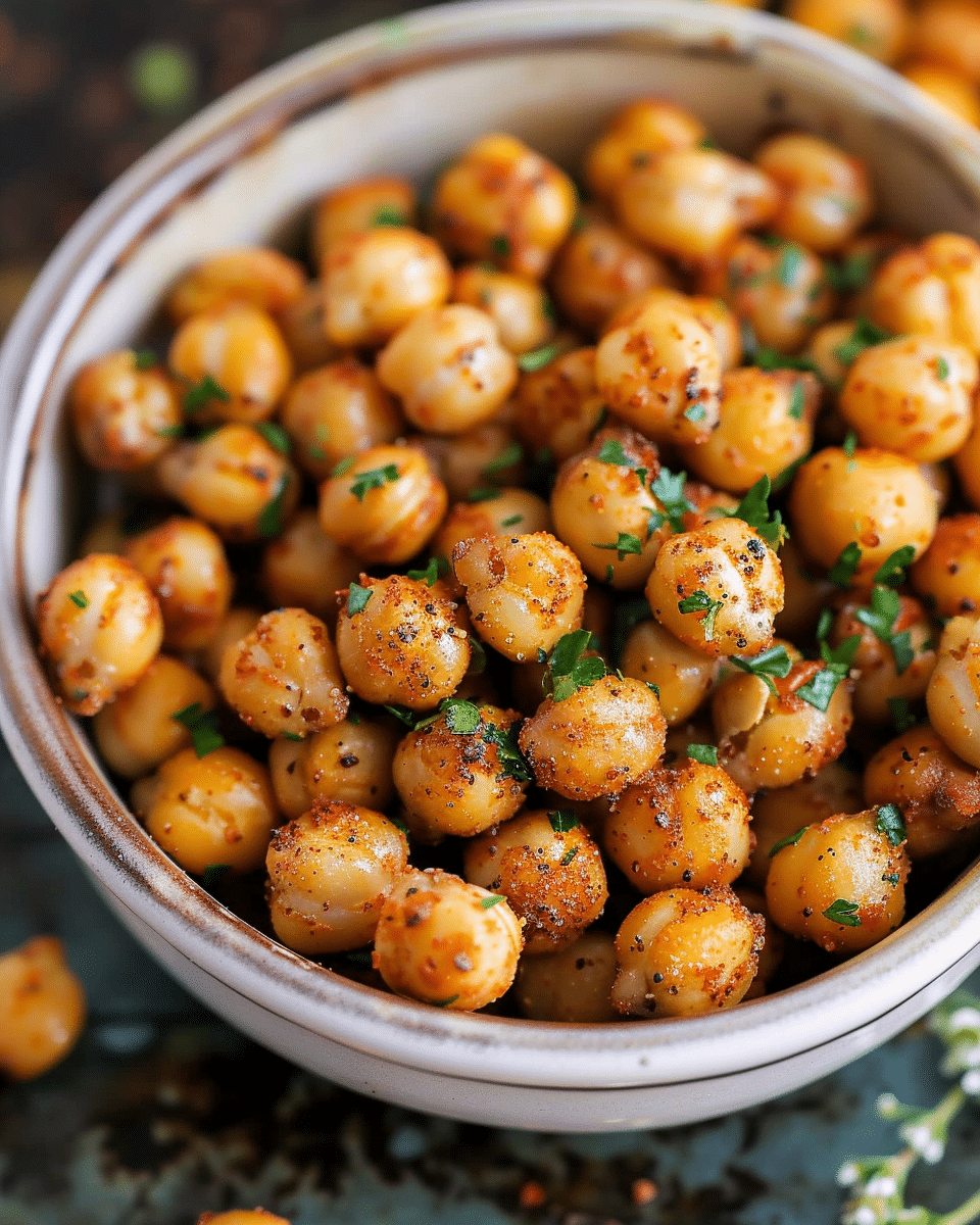 Crispy Air Fryer Ranch Chickpeas