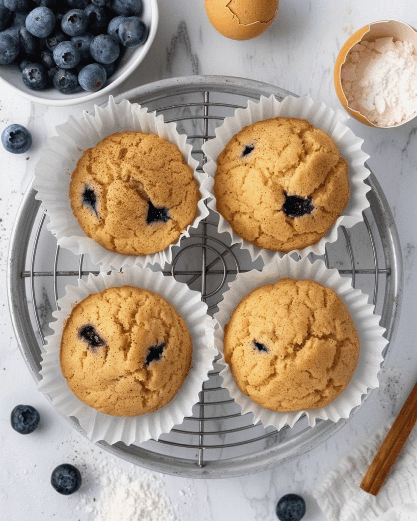 Cottage Cheese Blueberry Muffins
