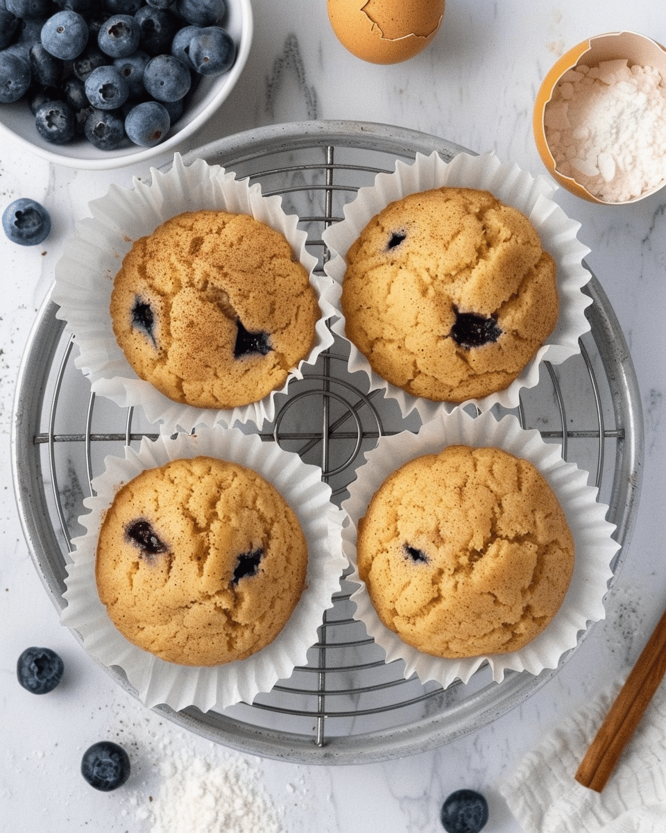 Cottage Cheese Blueberry Muffins