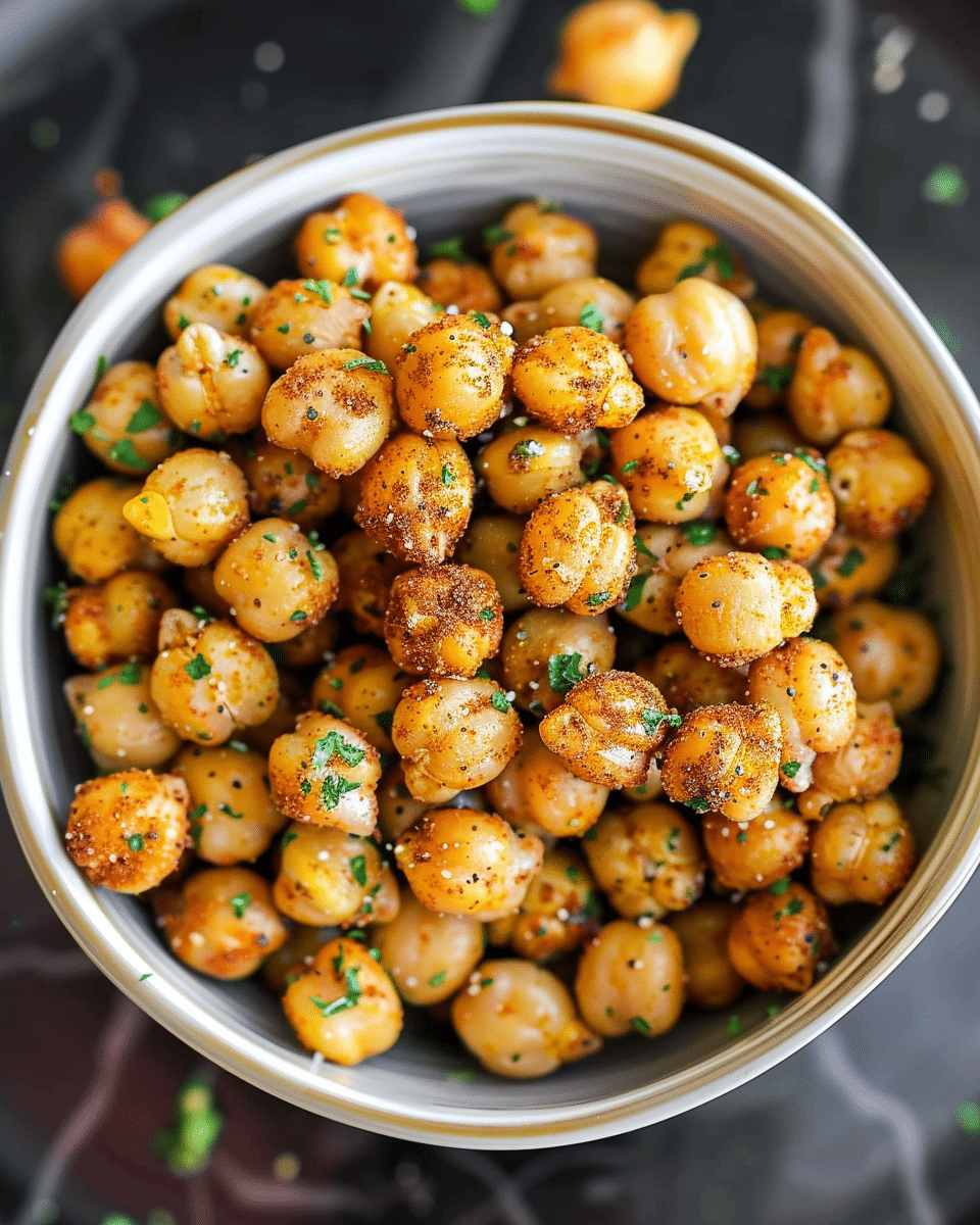 Crispy Air Fryer Ranch Chickpeas