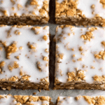 Iced Oatmeal Cookie Bars