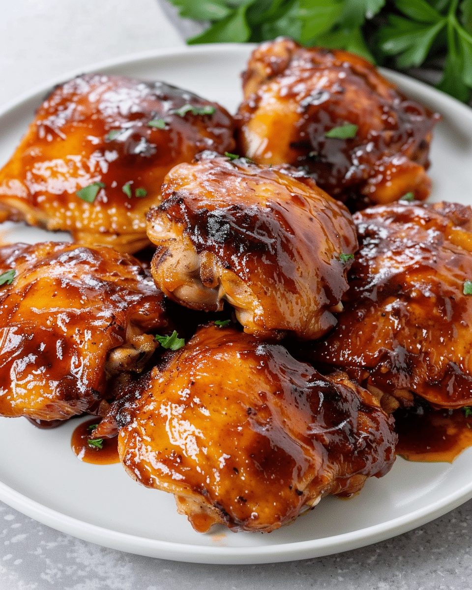 Air Fryer Boneless BBQ Chicken Thighs